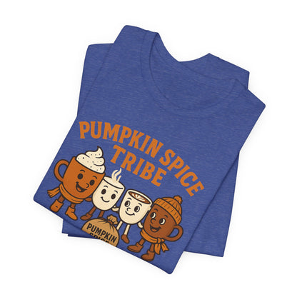 Pumpkin Spice Tribe Tee, Fall T-Shirt, Coffee Lover Gift, Unisex Shirt, Autumn Apparel, Pumpkin Spice Shirt