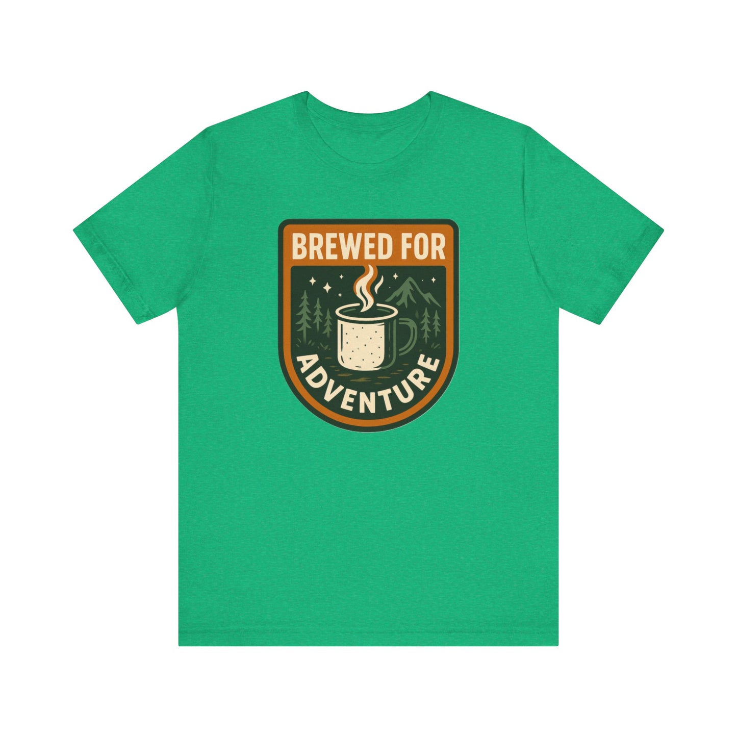 Adventure Brewed Graphic Tee - Perfect for Outdoors Lovers, Travel, Hiking, Camping, Gift for Adventurers