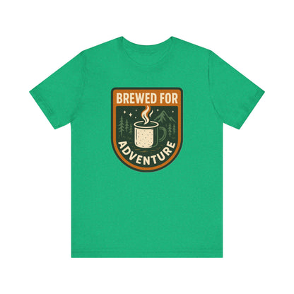 Adventure Brewed Graphic Tee - Perfect for Outdoors Lovers, Travel, Hiking, Camping, Gift for Adventurers