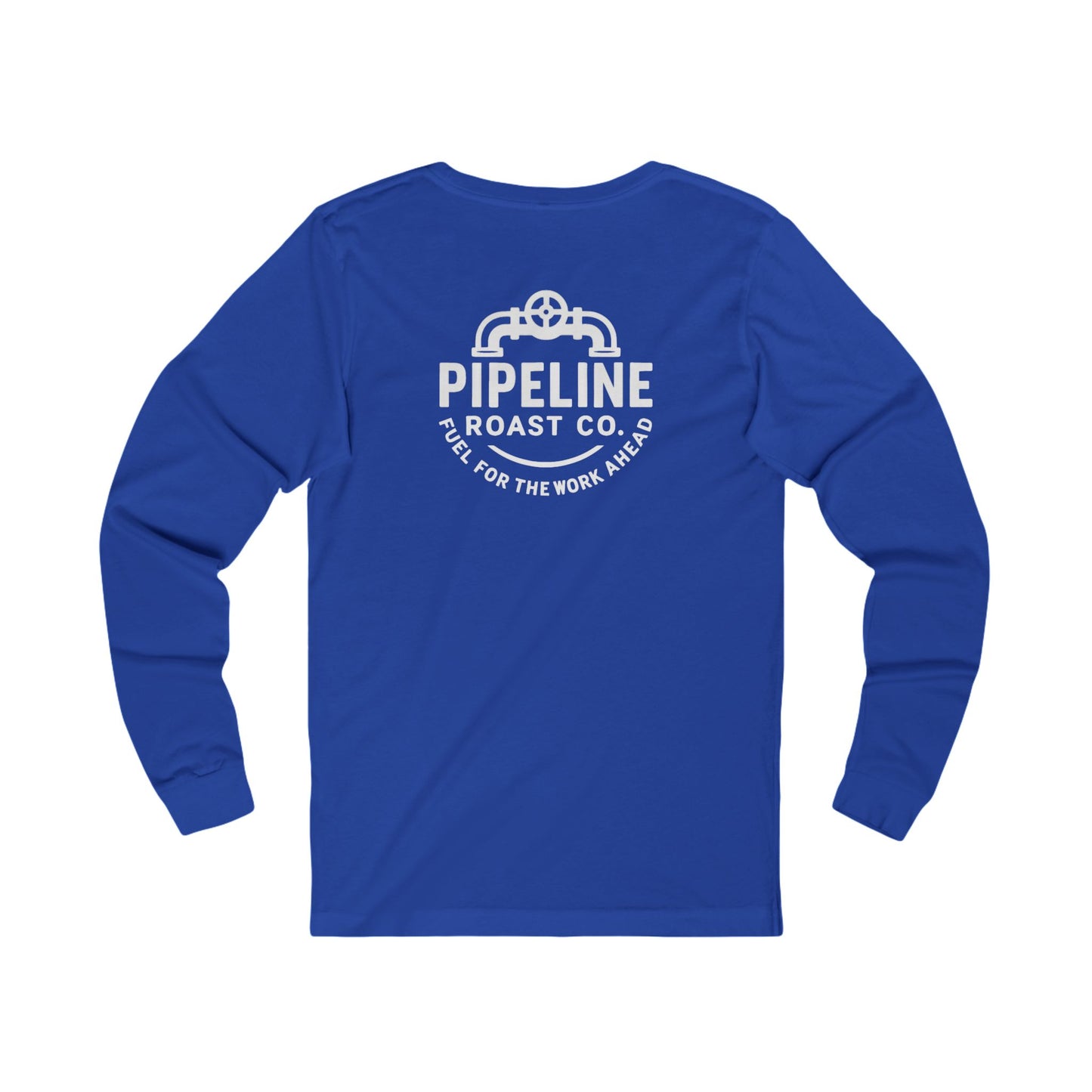 Pipeline Roast Co. Branded Long Sleeve T-Shirt – Coffee Lover’s Graphic Tee, Blue Collar Workwear Shirt, Gift for Hardworking Men & Women, Unisex Layering Top