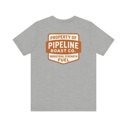 Rusty Vintage Pipeline Roast Co. Industrial Seal Tee – Rugged Workwear Style Coffee Shirt