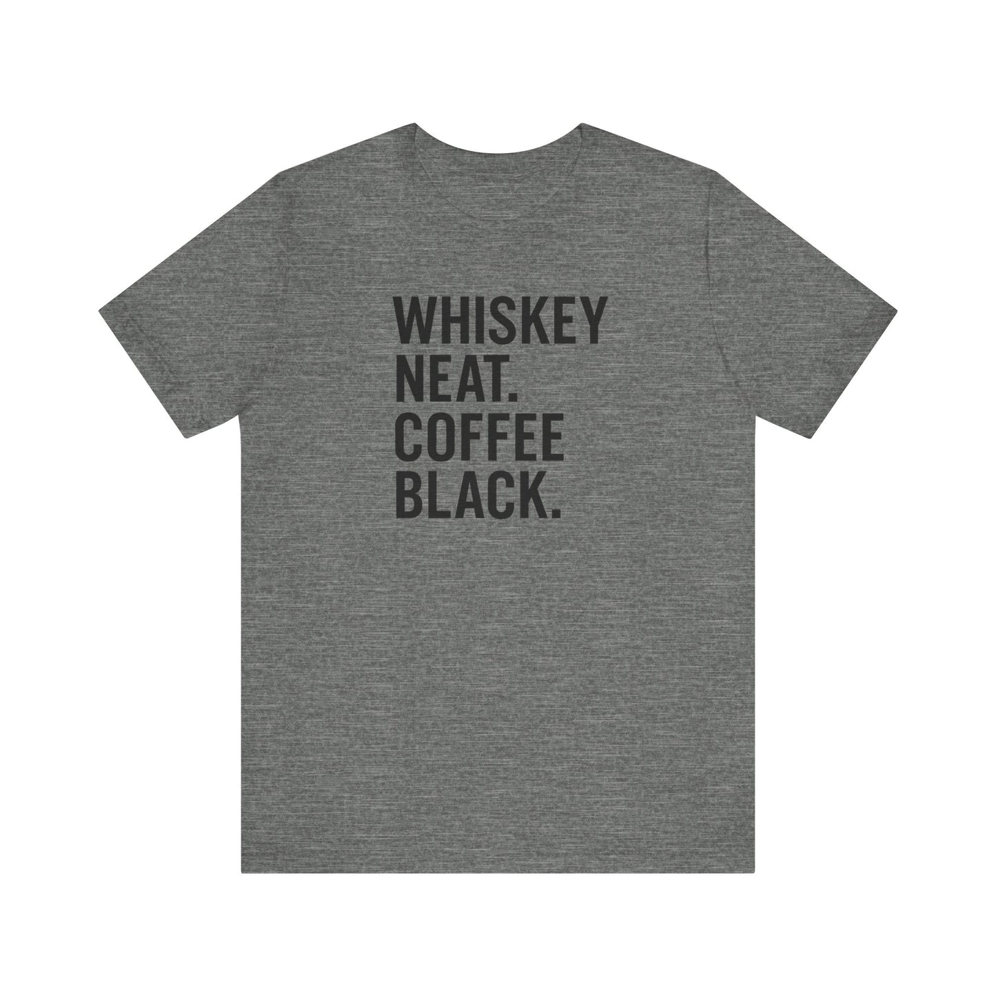 Whiskey and Coffee Graphic Tee - Perfect for Coffee Lovers, Gift Idea for Men and Women, Casual Wear, Birthday, Everyday Style