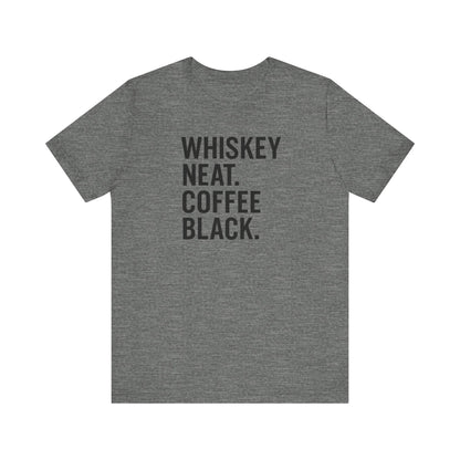 Whiskey and Coffee Graphic Tee - Perfect for Coffee Lovers, Gift Idea for Men and Women, Casual Wear, Birthday, Everyday Style