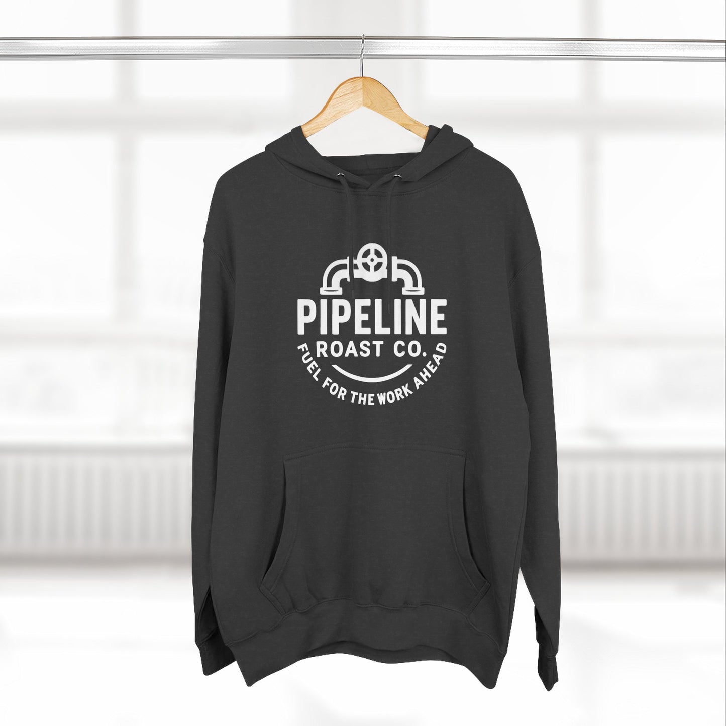 Pipeline Roast Co. Branded Hoodie – Cozy Coffee Hoodie for Hardworking Comfort