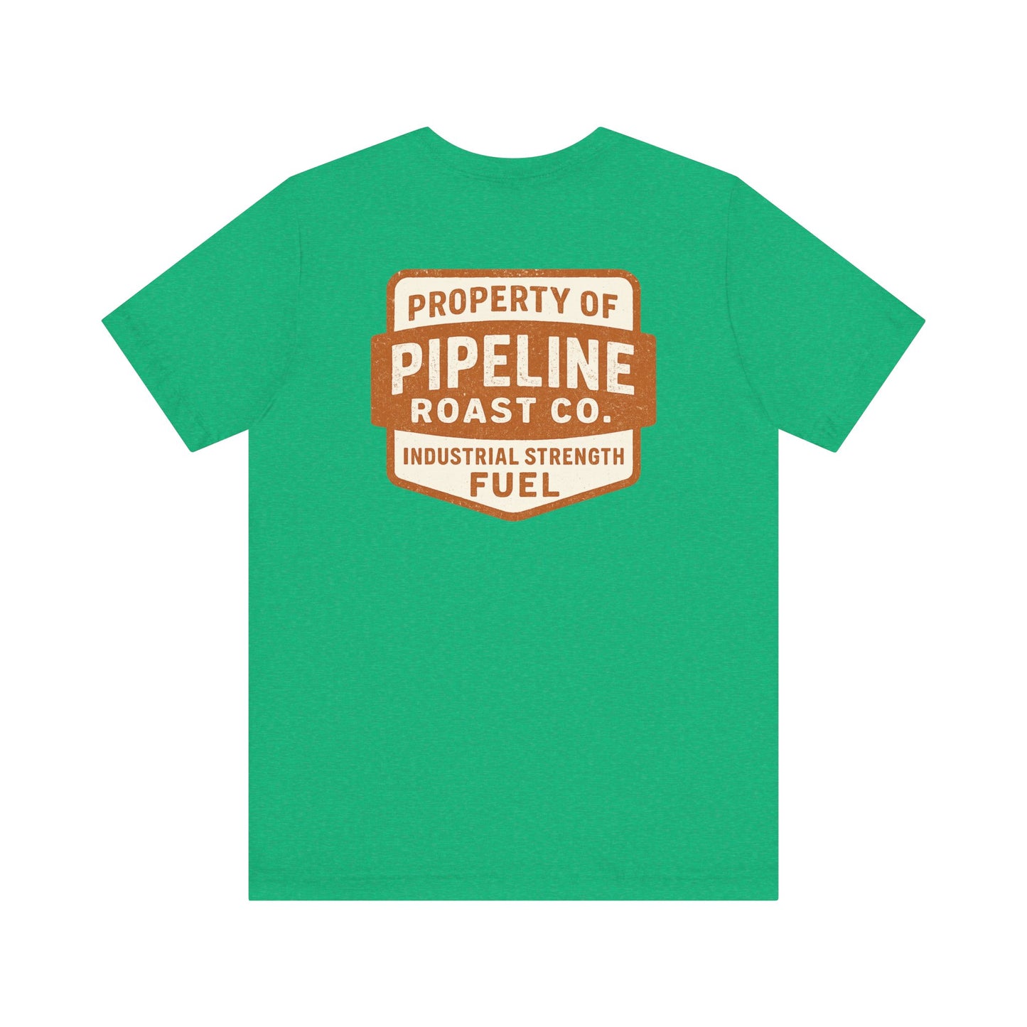 Rusty Vintage Pipeline Roast Co. Industrial Seal Tee – Rugged Workwear Style Coffee Shirt