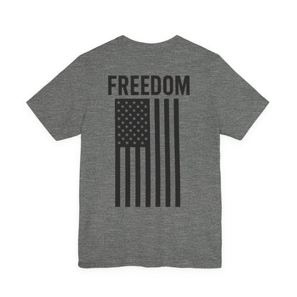 Freedom Flag Unisex Tee - Patriotic Shirt for Independence Day, Casual Wear, USA Pride, Gift for Veterans, Summer Style
