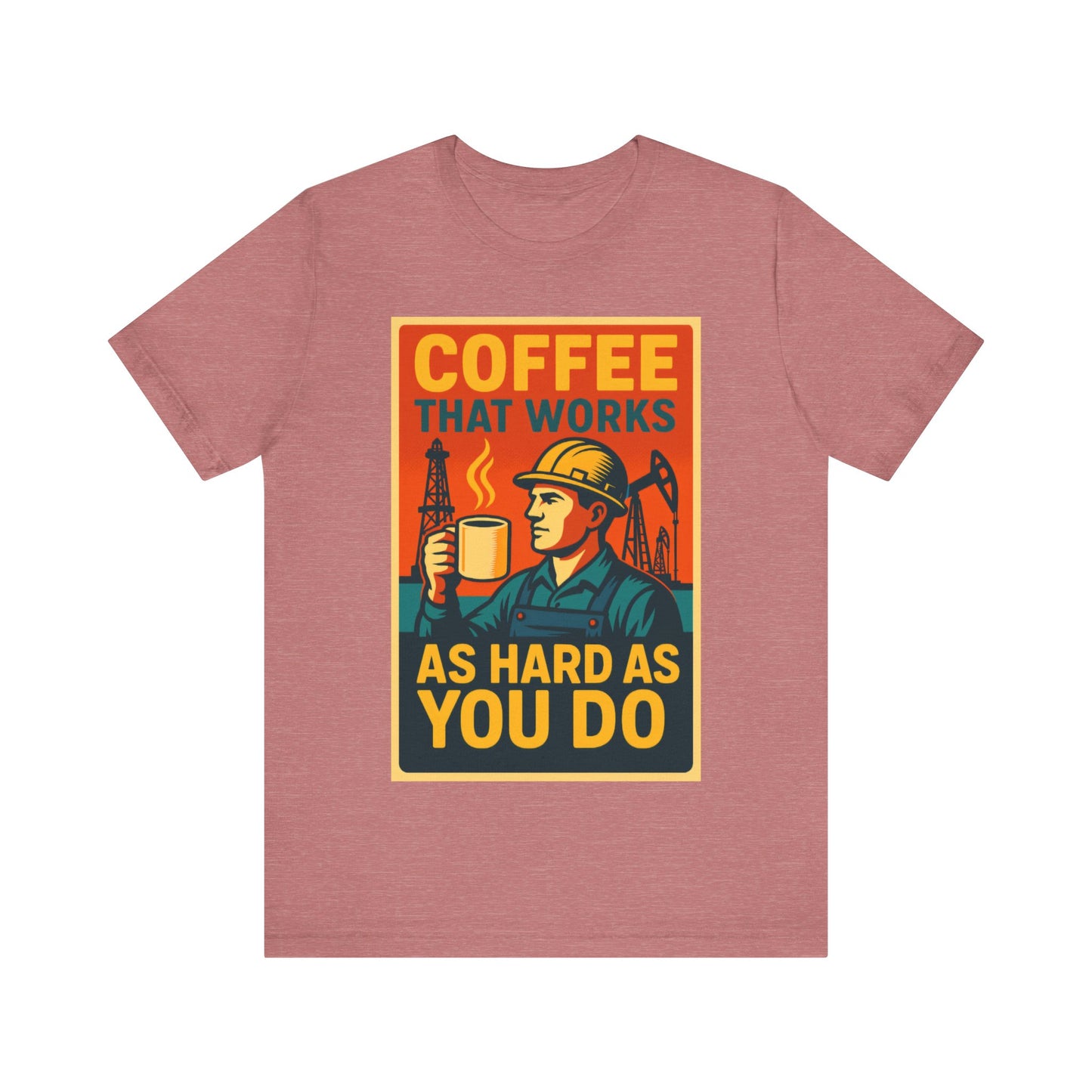 Oil and Gas Coffee T-Shirt – Pipeline Grind Tee for Hardworking Coffee Lovers