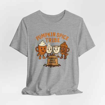 Pumpkin Spice Tribe Tee, Fall T-Shirt, Coffee Lover Gift, Unisex Shirt, Autumn Apparel, Pumpkin Spice Shirt