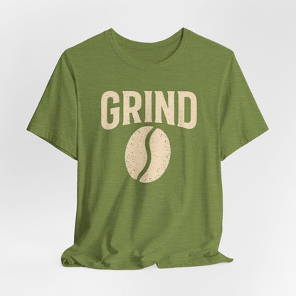 Unisex Coffee Grind Tee - Motivational Workout Shirt, Perfect for Coffee Lovers, Gym Enthusiasts, Gift for Coffee Lovers, Casual Wear