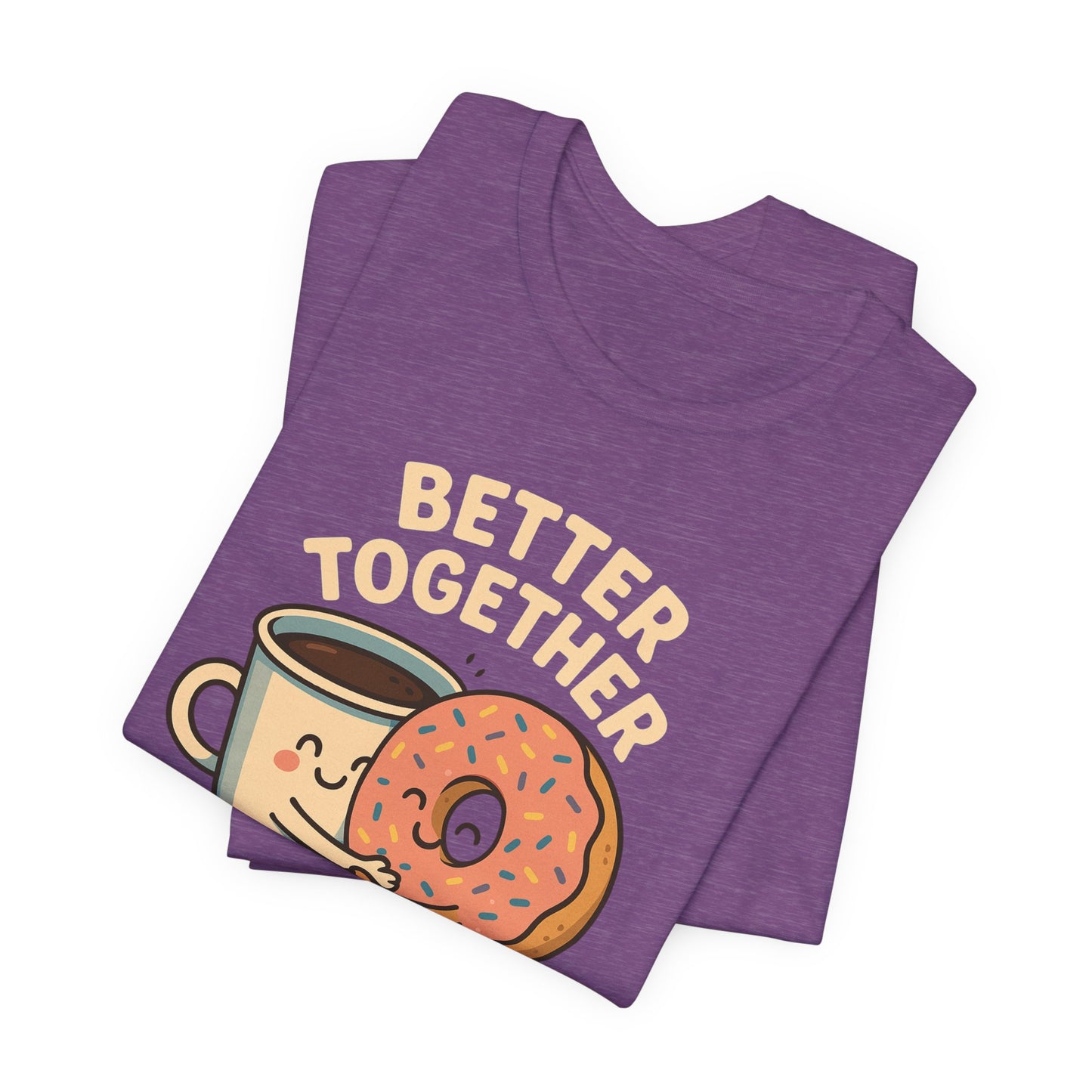 Cute Coffee and Donut Tee, Unisex Jersey Short Sleeve Tee, Funny Food Lover Shirt, Gift for Coffee Lovers, Cute Breakfast Apparel, [...]