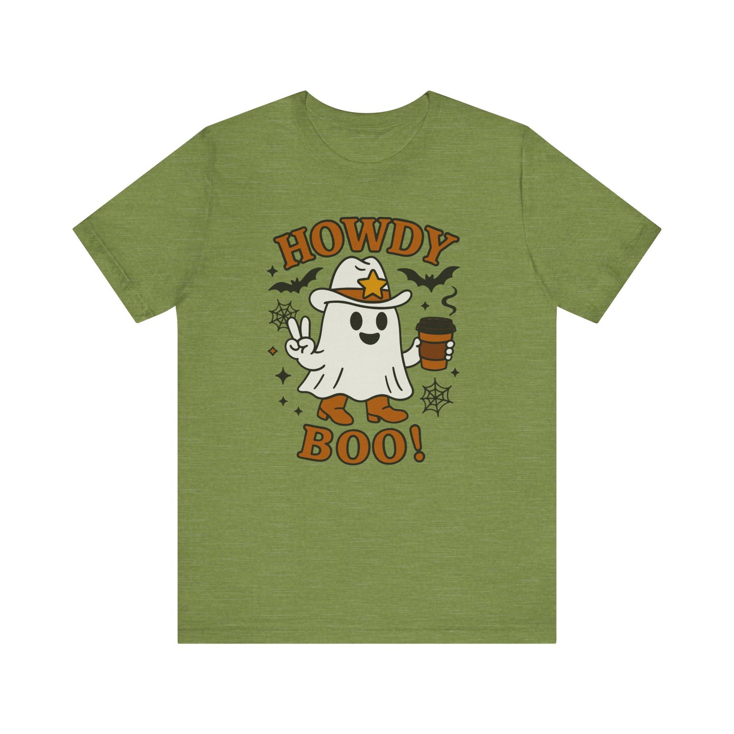 Howdy Boo Ghost Tee, Unisex Halloween T-Shirt, Funny Graphic Tee, Halloween Costume Shirt, Spooky Season Apparel