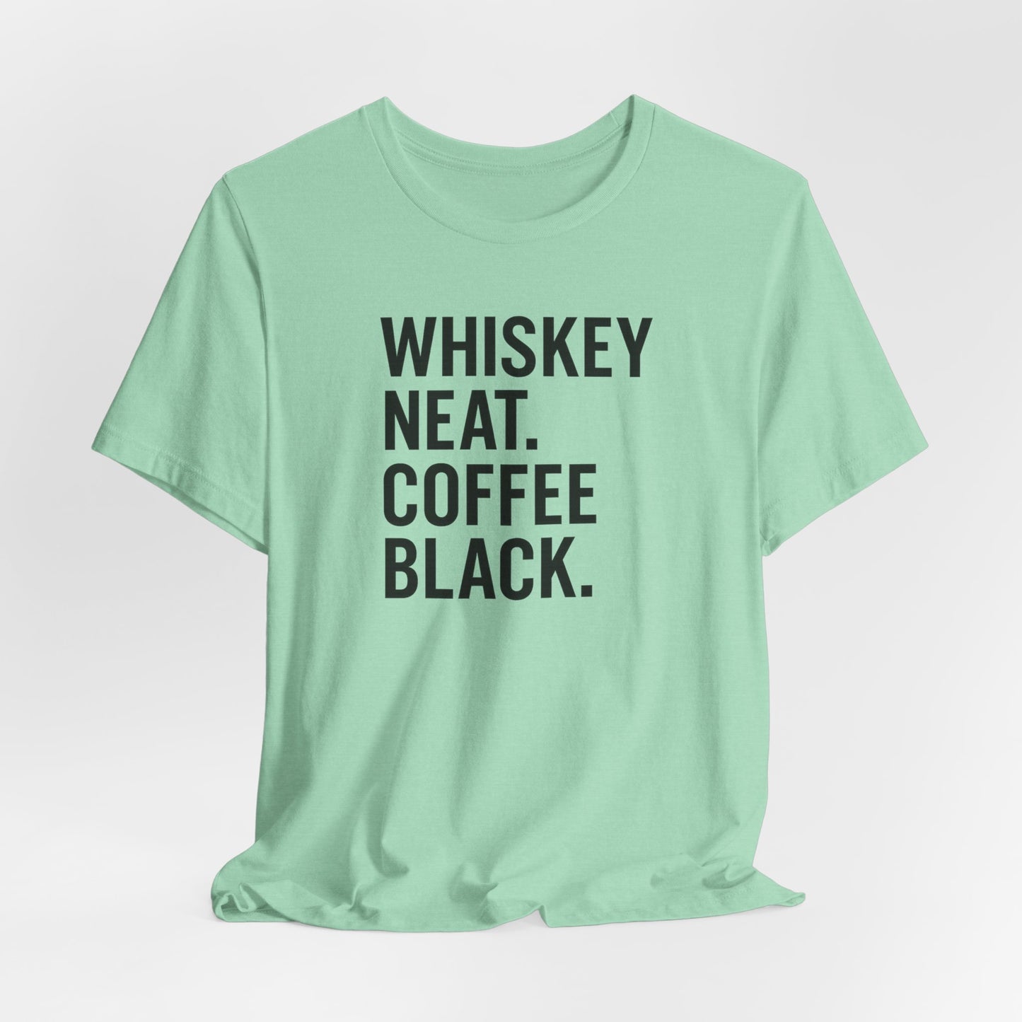 Whiskey and Coffee Graphic Tee - Perfect for Coffee Lovers, Gift Idea for Men and Women, Casual Wear, Birthday, Everyday Style