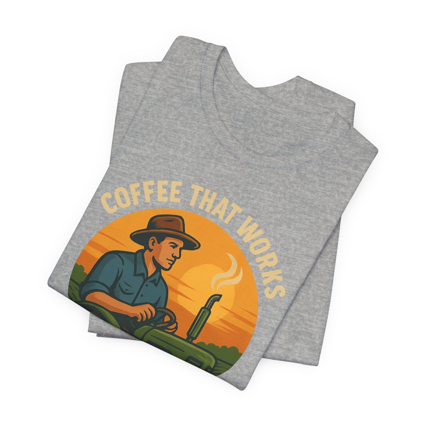 Coffee-Themed Unisex Tee, Vintage Farm Shirt, Coffee Lover Gift, Gifts for Him, Men's Graphic Tee, Cool Casual Wear