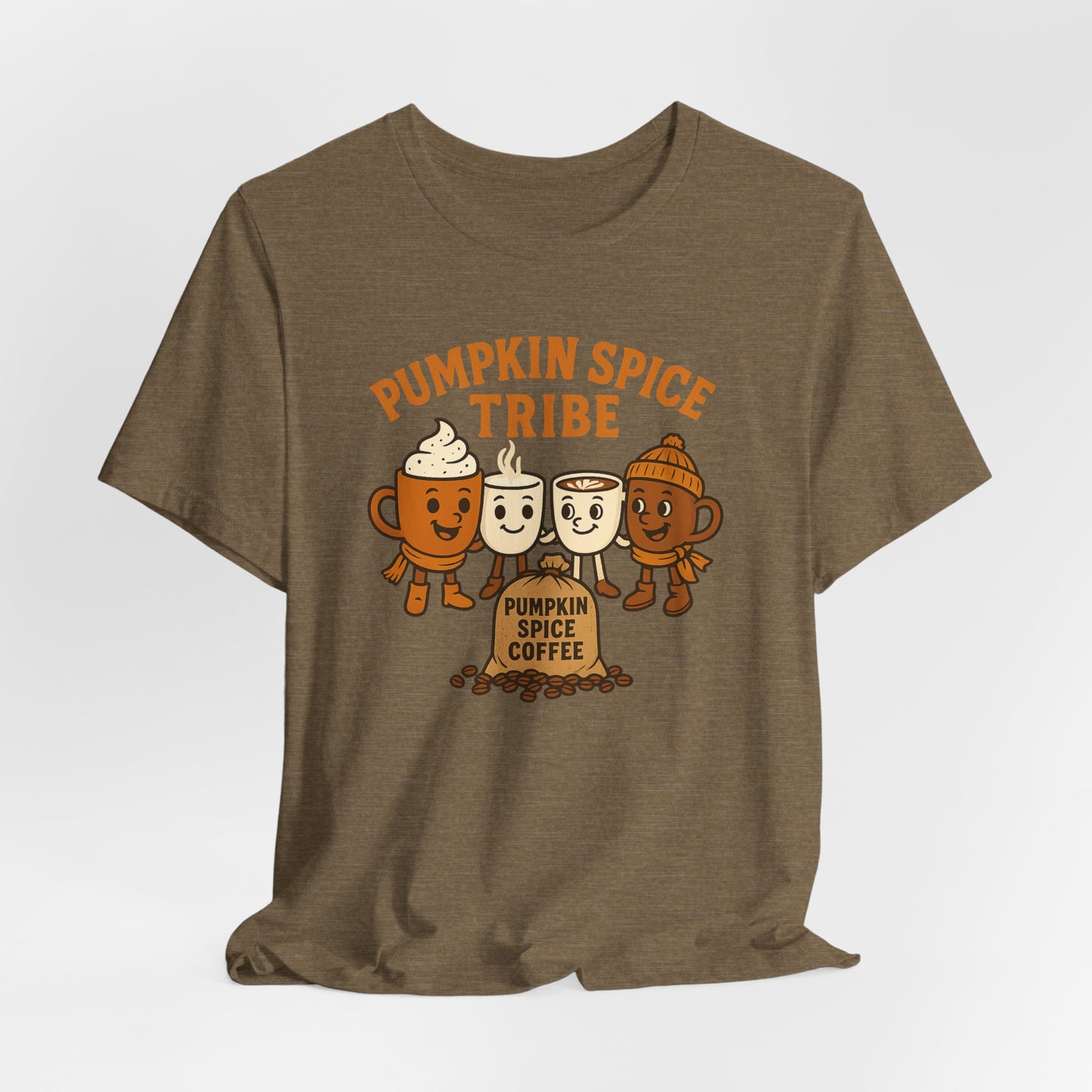 Pumpkin Spice Tribe Tee, Fall T-Shirt, Coffee Lover Gift, Unisex Shirt, Autumn Apparel, Pumpkin Spice Shirt