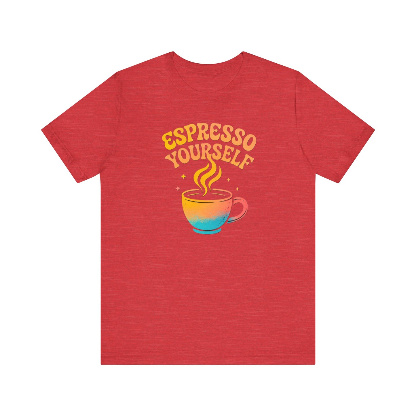 Espresso Yourself Unisex Tee | Coffee Lover Gift, Cute Graphic T-Shirt, Perfect for Baristas, Casual Wear, Fun Gift for Coffee Enthusiasts