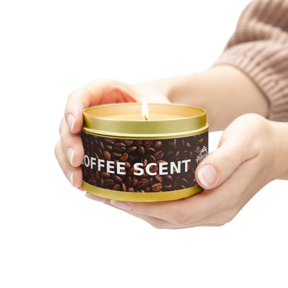 Pipeline Roast Co. Coffee-Scented Tin Candle | Hand-Poured Soy Wax, Cozy Gift for Coffee Lovers