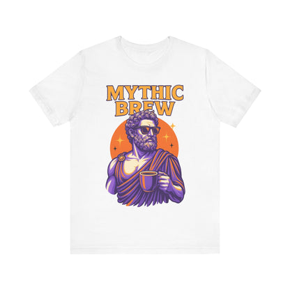 Mythic Brew Tee - Unisex Graphic T-Shirt, Coffee Lover Shirt, Gifts for Him, Vintage Style Tee, Casual Wear
