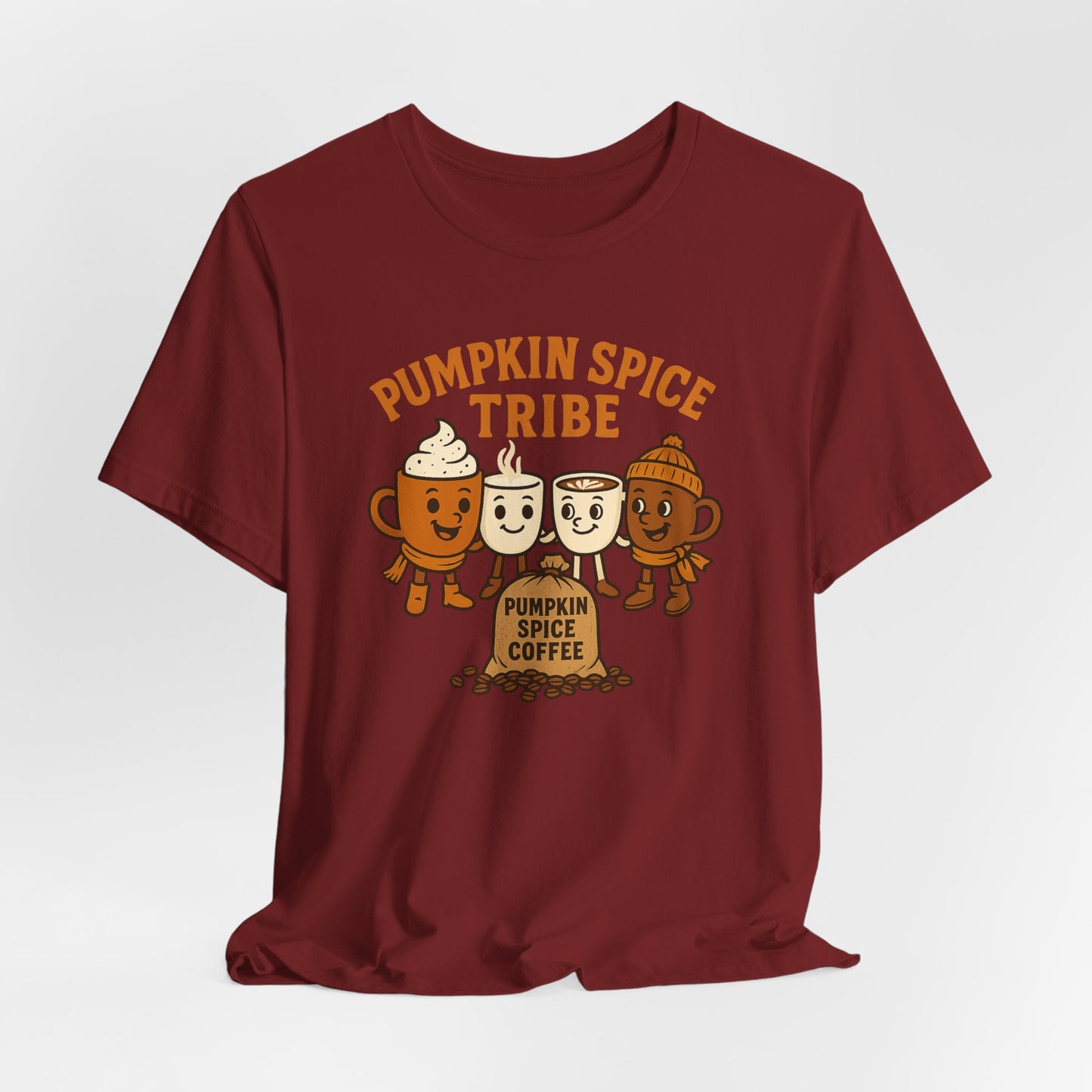 Pumpkin Spice Tribe Tee, Fall T-Shirt, Coffee Lover Gift, Unisex Shirt, Autumn Apparel, Pumpkin Spice Shirt
