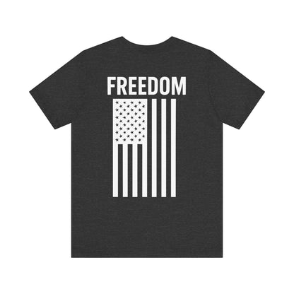 Freedom Flag Unisex Tee - Patriotic Shirt for Independence Day, Casual Wear, USA Pride, Gift for Veterans, Summer Style