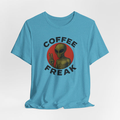 Coffee Freak Unisex Jersey Short Sleeve Tee, Cute Alien Tee, Funny Coffee Shirt for Coffee Lovers, Quirky Graphic Tee, Perfect for [...]