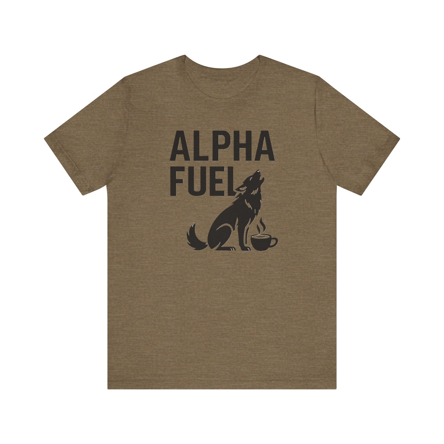 Alpha Fuel Unisex Tee, Coffee Lover T-Shirt, Gift for Baristas, Dog and Cat Owners Gift, Casual Everyday Wear