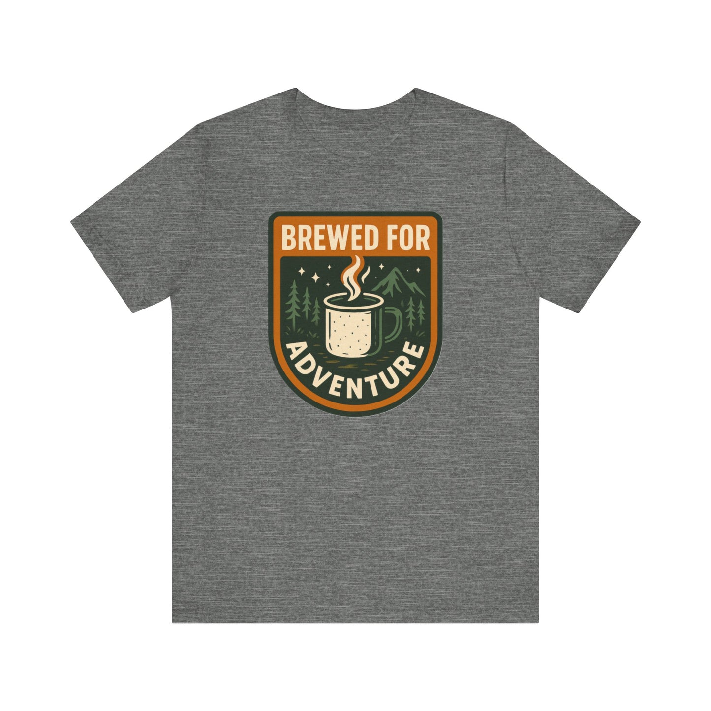Adventure Brewed Graphic Tee - Perfect for Outdoors Lovers, Travel, Hiking, Camping, Gift for Adventurers