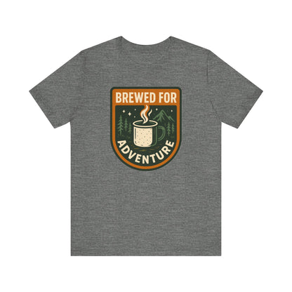 Adventure Brewed Graphic Tee - Perfect for Outdoors Lovers, Travel, Hiking, Camping, Gift for Adventurers