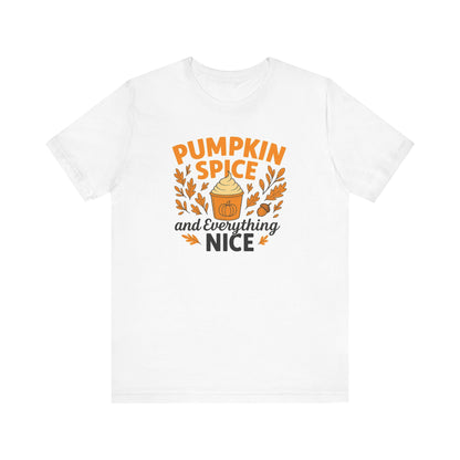 Pumpkin Spice Short Sleeve Tee | Fall Fashion, Cozy Vibes, Coffee Lovers, Gift for Her, Autumn Essentials