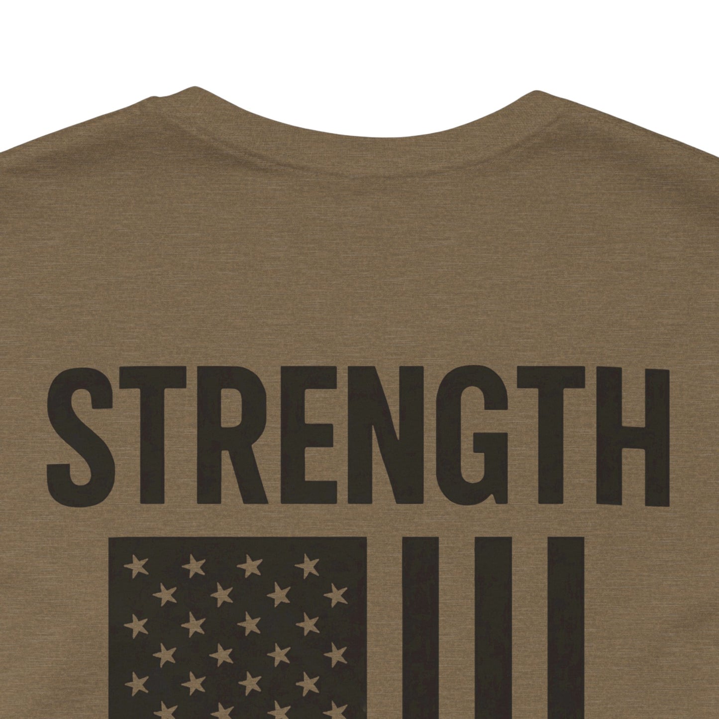 Patriotic Strength T-Shirt, Unisex Tee, 4th of July Shirt, Independence Day Apparel, Casual Summer Wear, Gift for Veterans