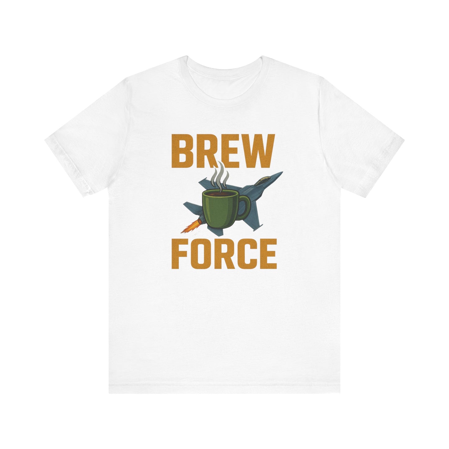 Brew Force Coffee Tee, Unisex Coffee Lover's T-Shirt, Gifts for Baristas, Father’s Day Gift, Coffee Enthusiast Apparel