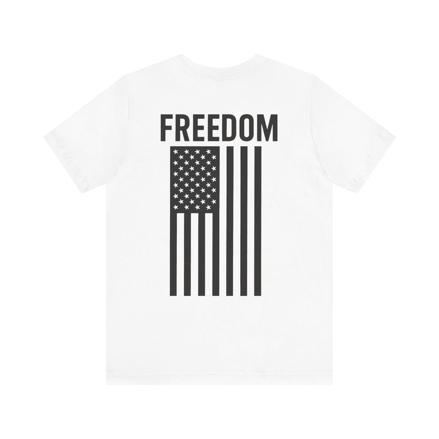 Freedom Flag Unisex Tee - Patriotic Shirt for Independence Day, Casual Wear, USA Pride, Gift for Veterans, Summer Style