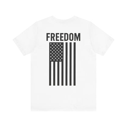 Freedom Flag Unisex Tee - Patriotic Shirt for Independence Day, Casual Wear, USA Pride, Gift for Veterans, Summer Style