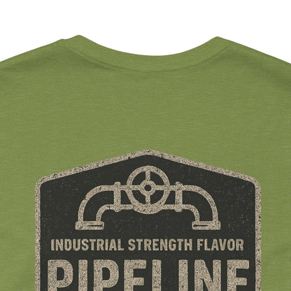 Vintage Pipeline Roast Co. Industrial Emblem T-Shirt – Distressed Workwear Coffee Tee