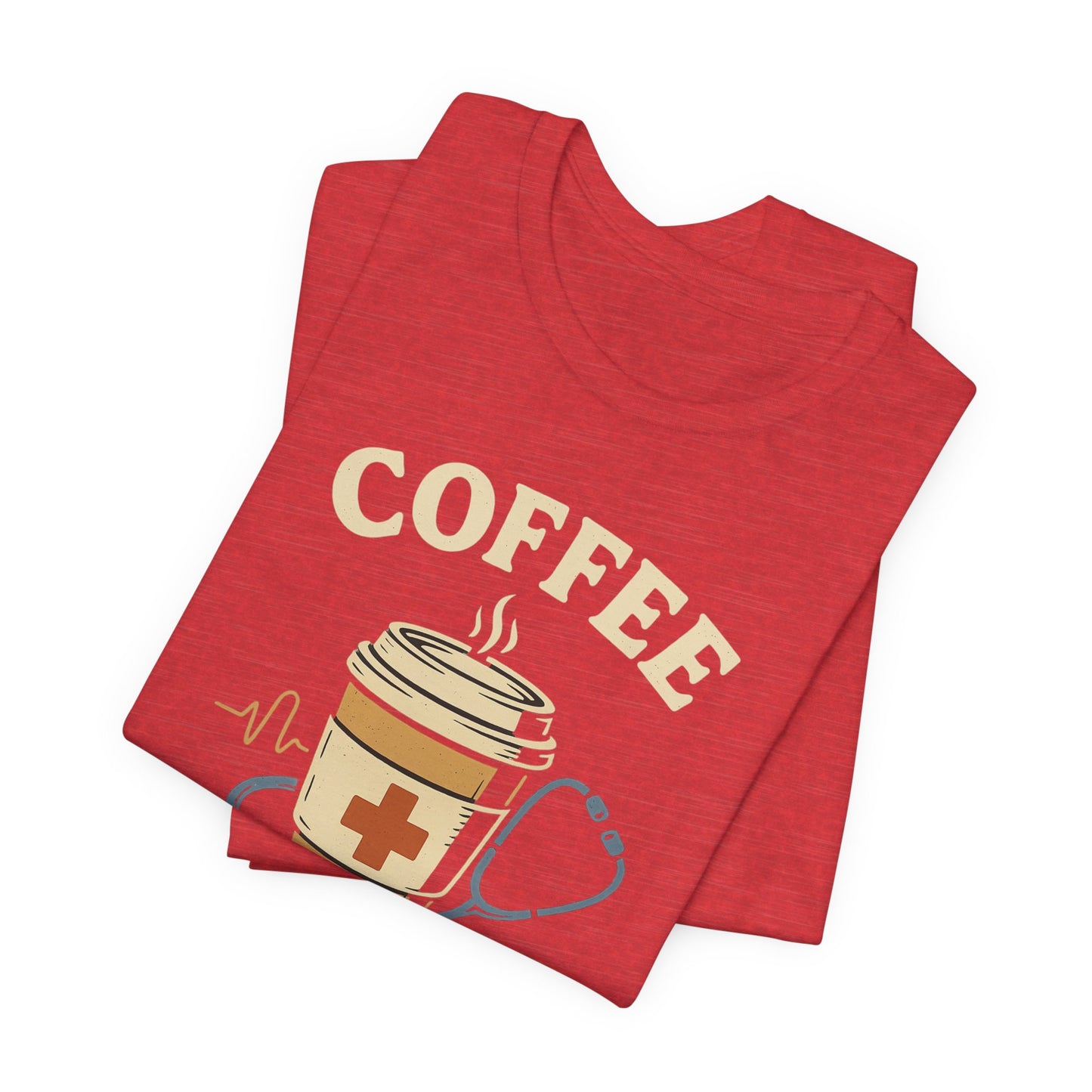 Coffee Nurse Fuel Tee | Nurse Appreciation Gift, Medical Shirt, Funny Nurse Tee, Cute Coffee T-Shirt, Healthcare Humor Clothing