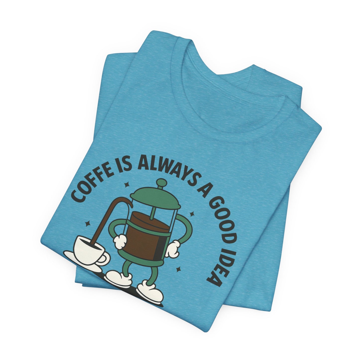 Coffee Lover's Short Sleeve Tee, Unisex Jersey T-Shirt, Casual Gift for Coffee Enthusiasts, Perfect for Birthdays, Coffee Breaks, Cozy Vibe