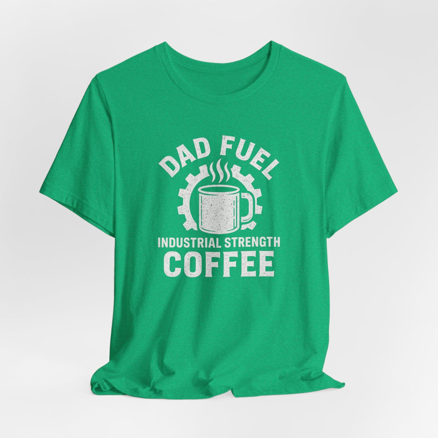 Industrial Strength Coffee Tee for Dads, Funny Gift for Father's Day, Coffee Lover T-Shirt, Unisex Casual Wear, Dad Humor Apparel