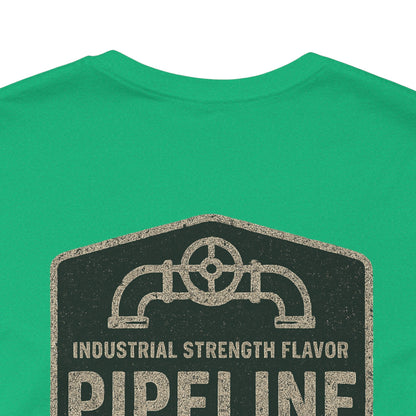 Vintage Pipeline Roast Co. Industrial Emblem T-Shirt – Distressed Workwear Coffee Tee