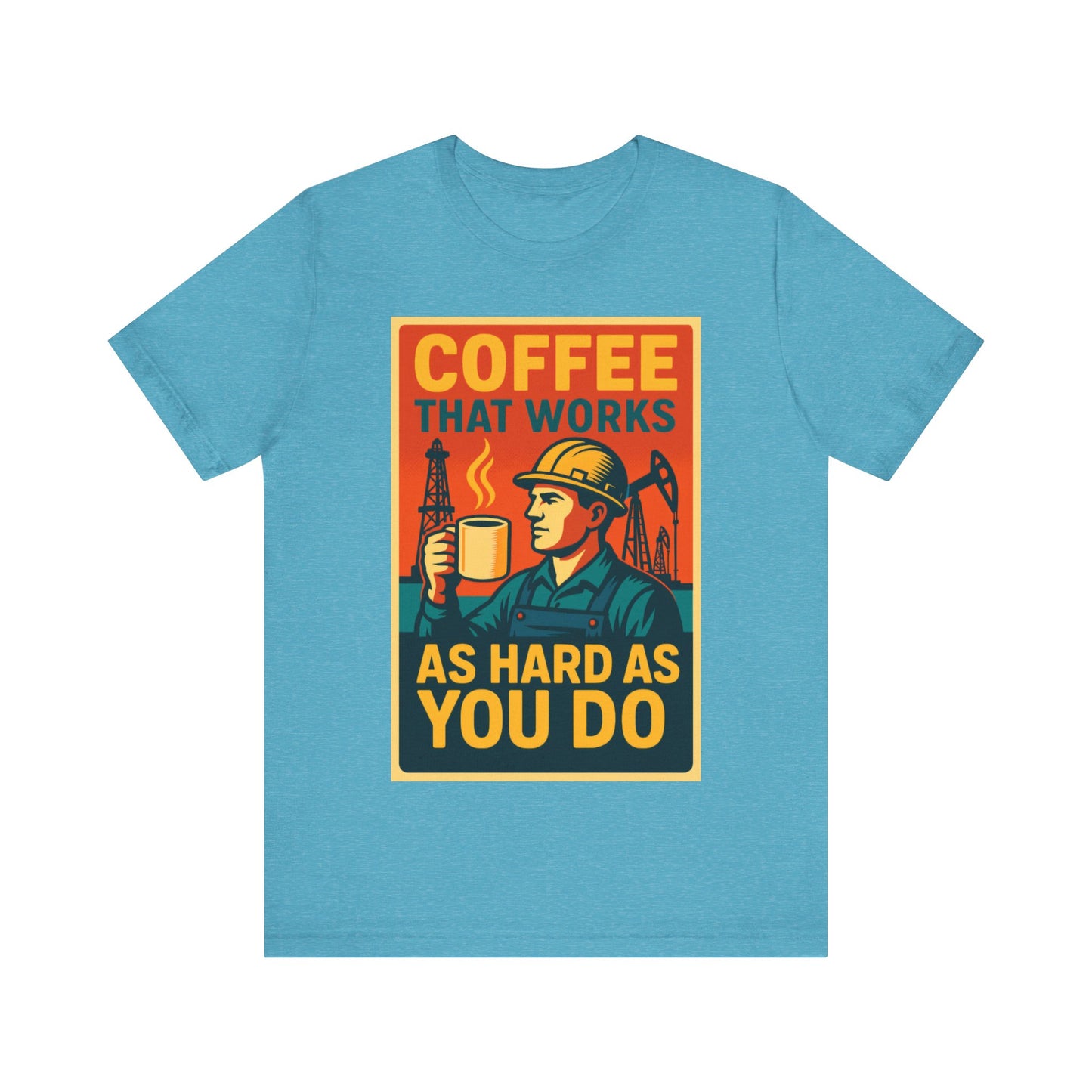 Oil and Gas Coffee T-Shirt – Pipeline Grind Tee for Hardworking Coffee Lovers