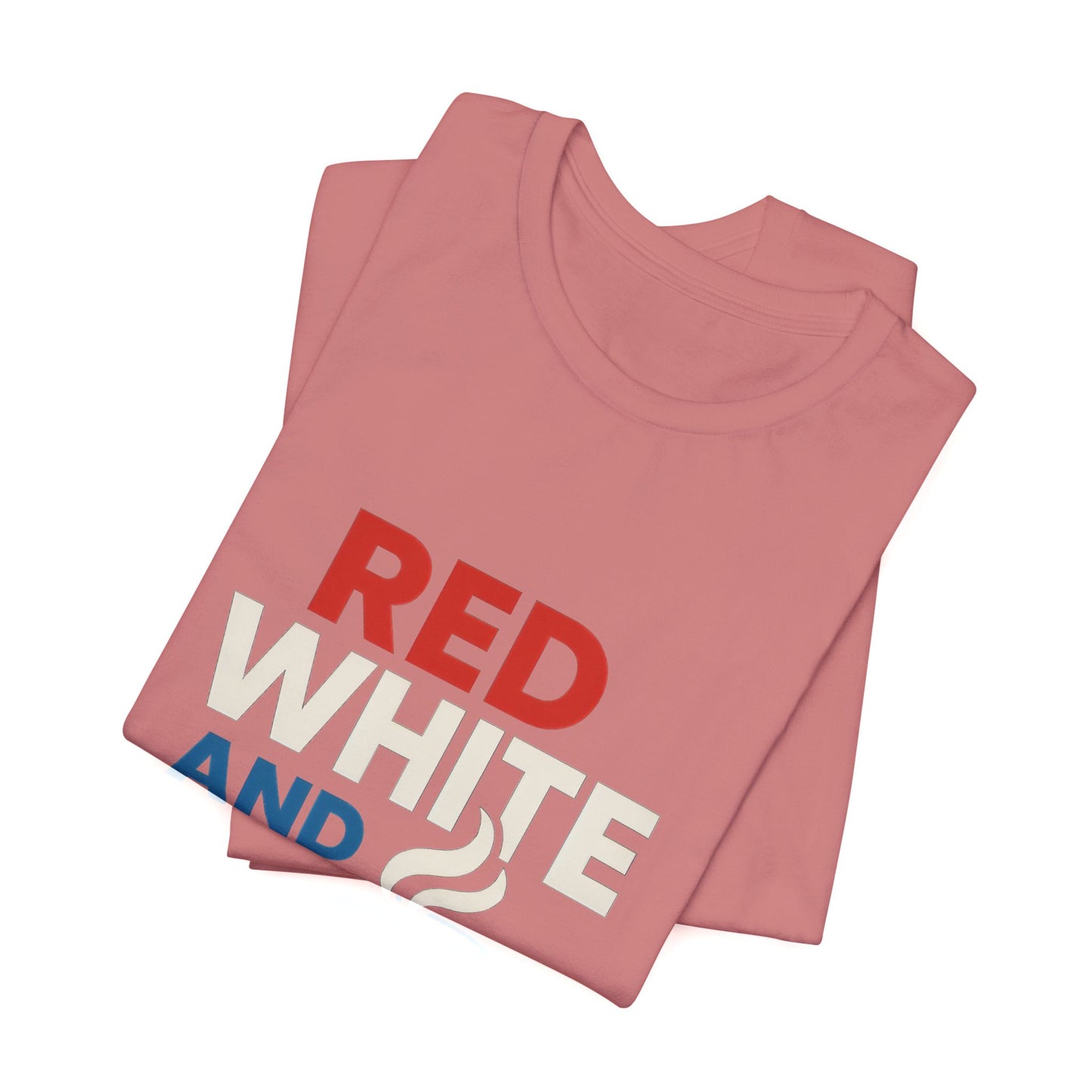 Unisex Patriotic Coffee Tee, Red White and Brew Shirt, Independence Day Apparel, USA Shirt, Summer BBQ Outfit, Gift for Men and Women