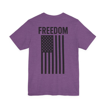 Freedom Flag Unisex Tee - Patriotic Shirt for Independence Day, Casual Wear, USA Pride, Gift for Veterans, Summer Style