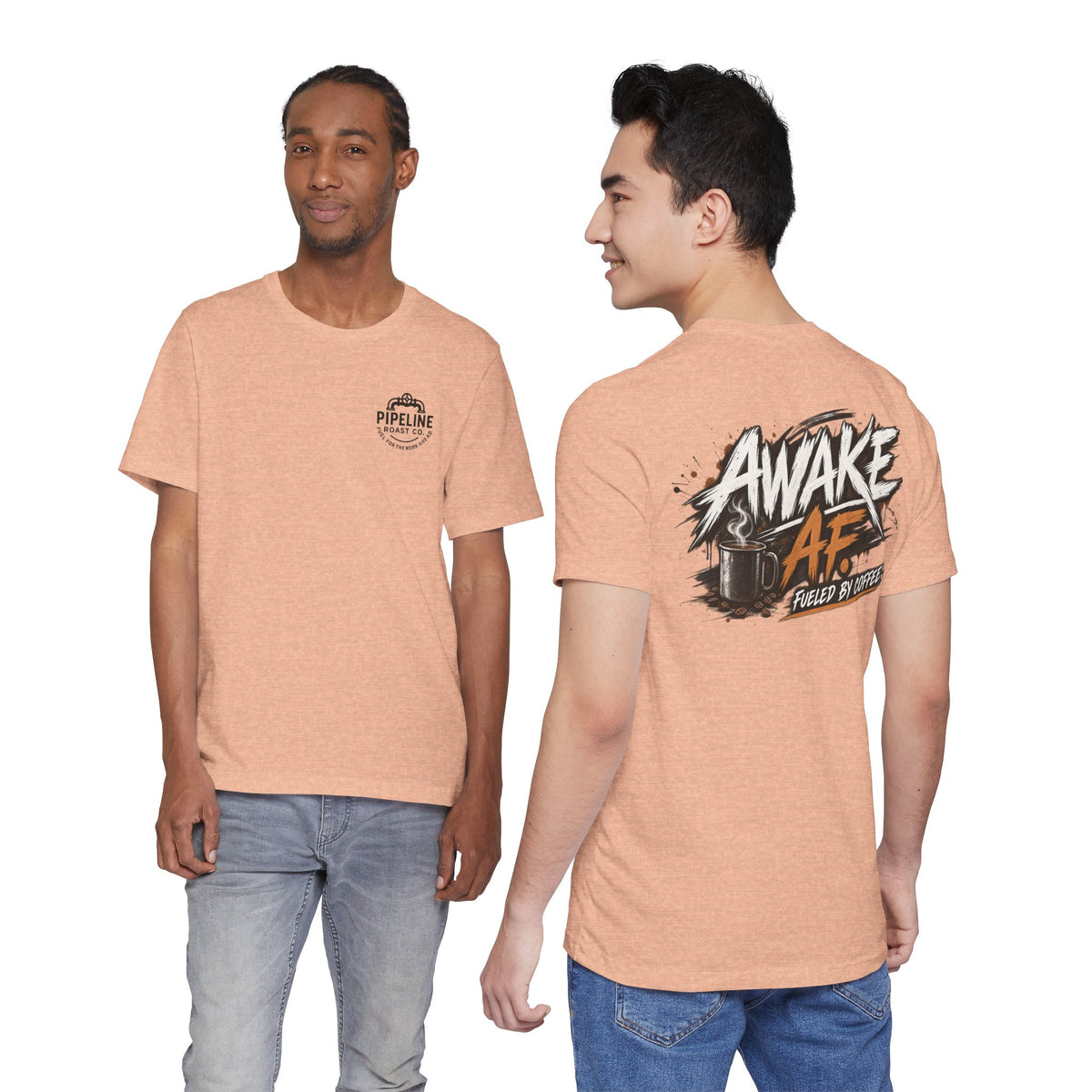 Awake AF Coffee Tee — "Fueled by Coffee" Graphic T-Shirt