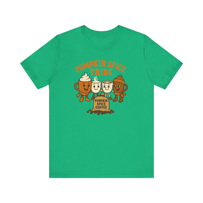 Pumpkin Spice Tribe Tee, Fall T-Shirt, Coffee Lover Gift, Unisex Shirt, Autumn Apparel, Pumpkin Spice Shirt