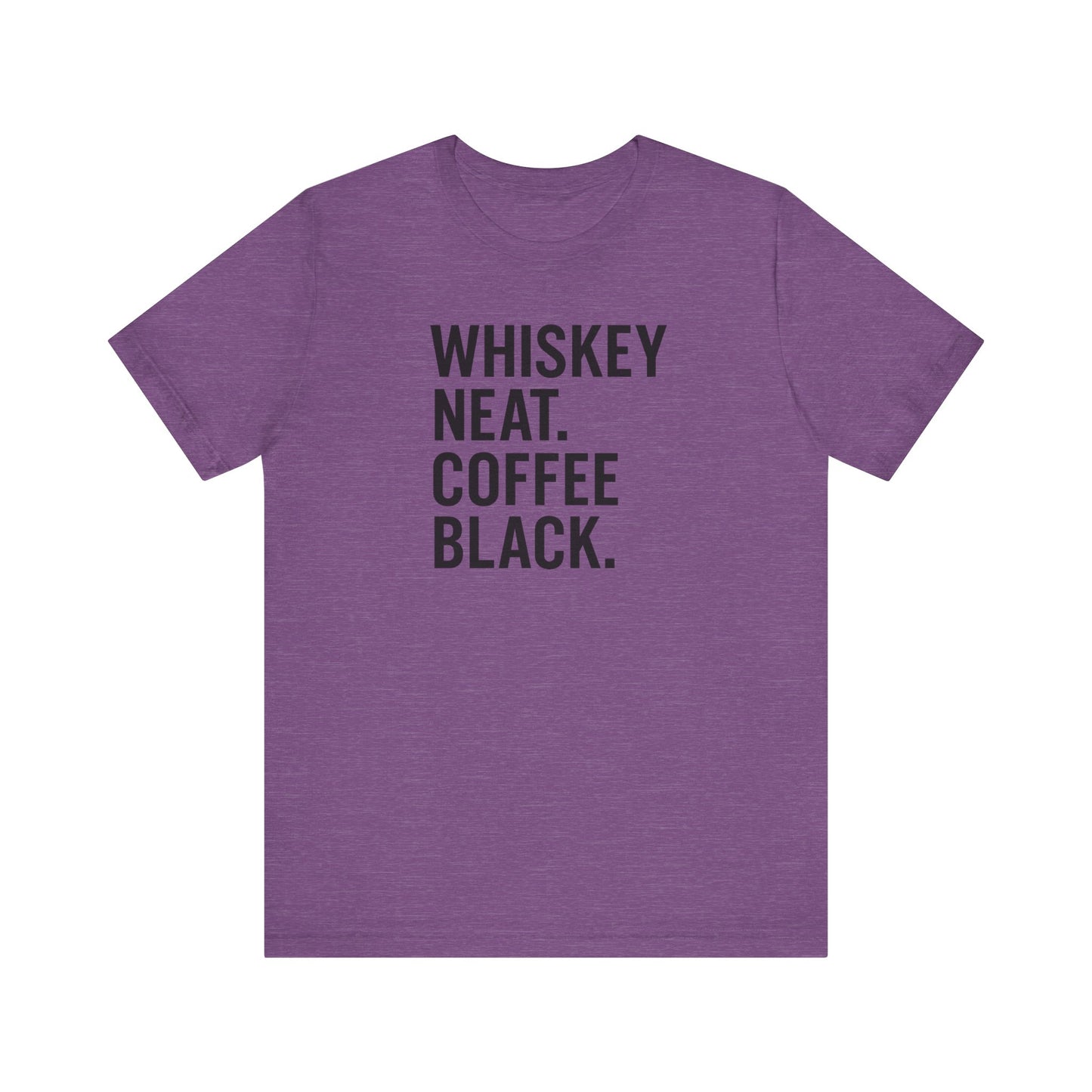 Whiskey and Coffee Graphic Tee - Perfect for Coffee Lovers, Gift Idea for Men and Women, Casual Wear, Birthday, Everyday Style
