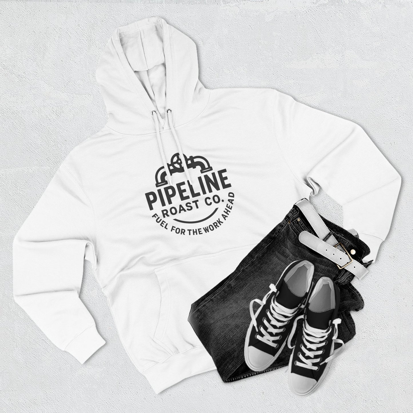 Pipeline Roast Co. Branded Hoodie – Cozy Coffee Hoodie for Hardworking Comfort