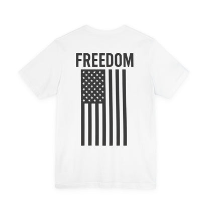 Freedom Flag Unisex Tee - Patriotic Shirt for Independence Day, Casual Wear, USA Pride, Gift for Veterans, Summer Style