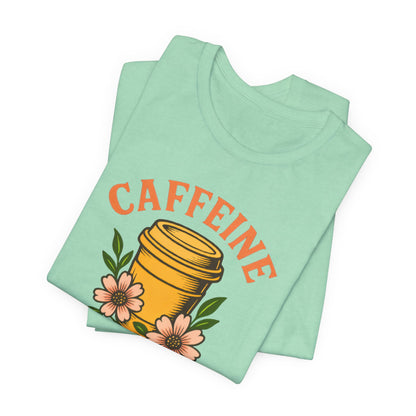 Caffeine Queen Tee - Perfect for Coffee Lovers, Casual Wear, Gifts, Birthdays or Coffee-Themed Events, Fun and Stylish!