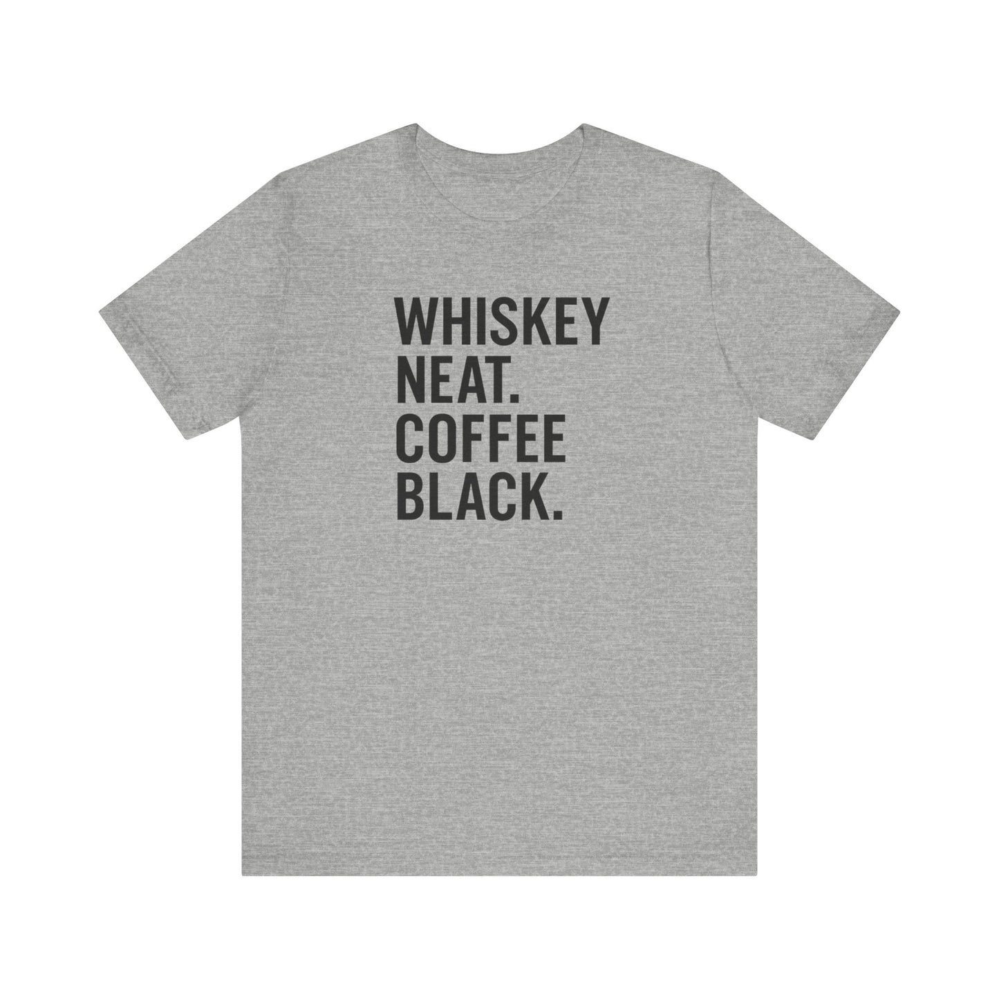 Whiskey and Coffee Graphic Tee - Perfect for Coffee Lovers, Gift Idea for Men and Women, Casual Wear, Birthday, Everyday Style