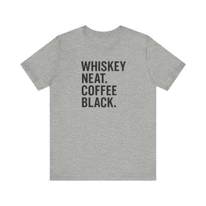 Whiskey and Coffee Graphic Tee - Perfect for Coffee Lovers, Gift Idea for Men and Women, Casual Wear, Birthday, Everyday Style