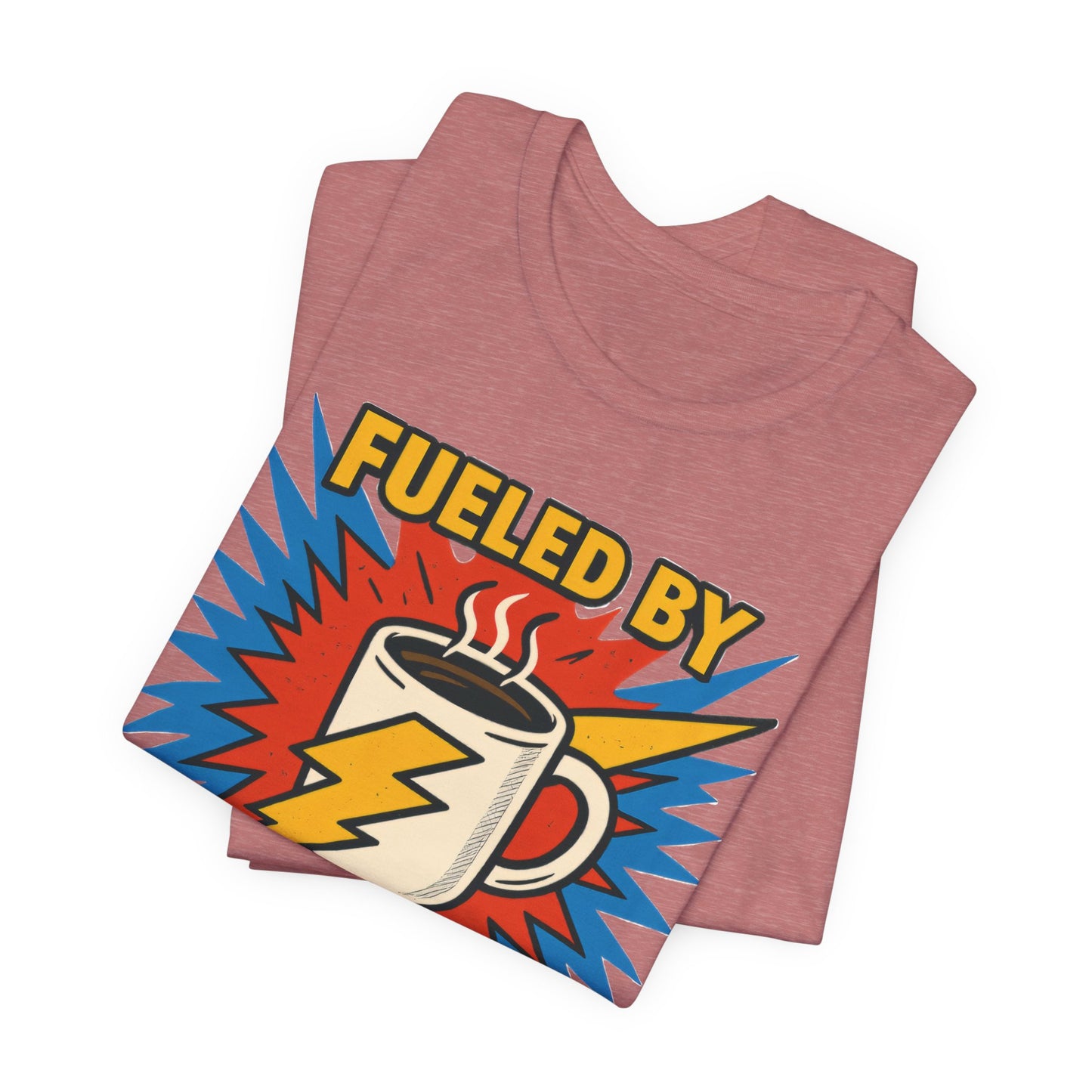 Caffeine Power Tee - Unisex Jersey Short Sleeve T-Shirt, Coffee Lover Gift, Casual Wear, Funny Quote Shirt, Birthday or Holiday Apparel