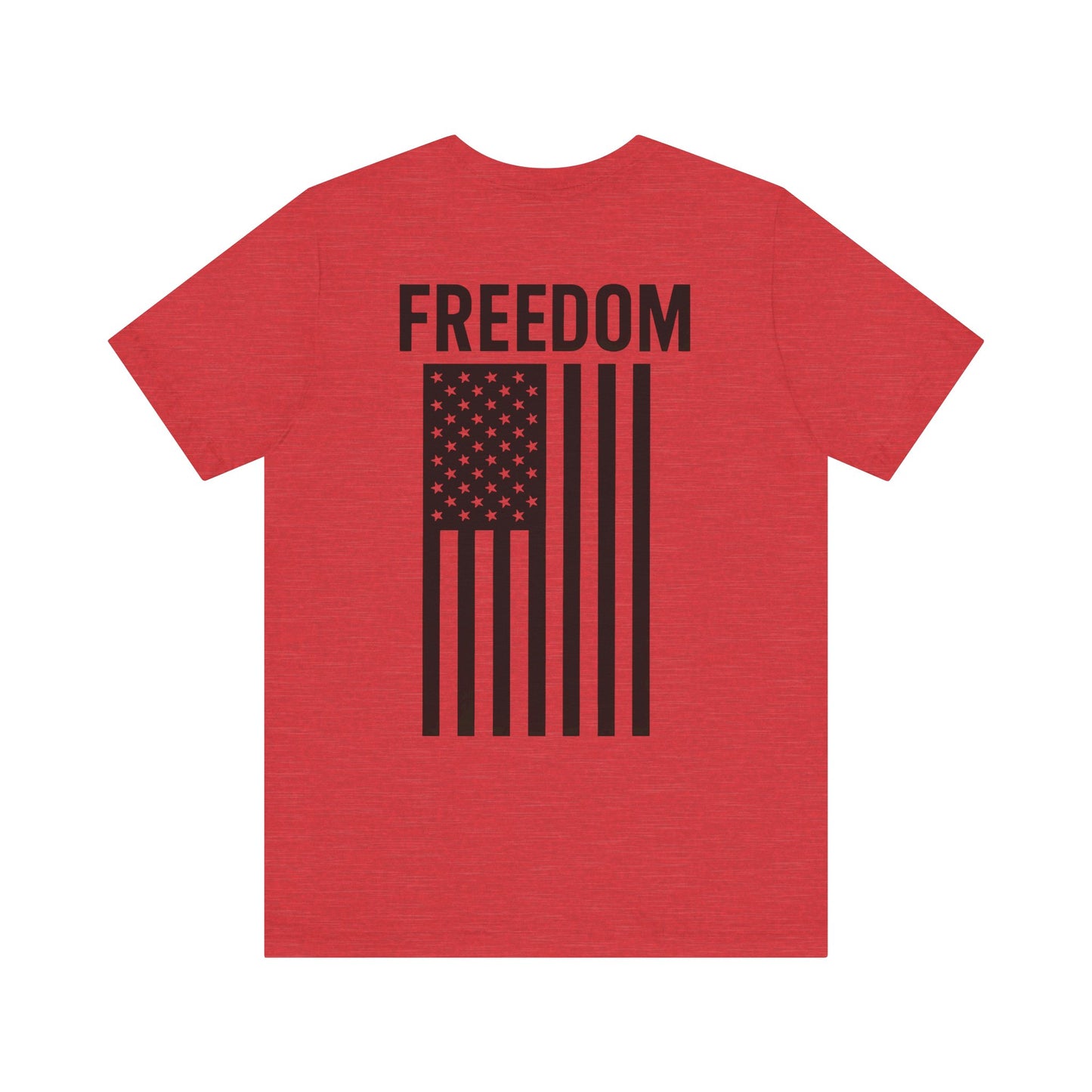 Freedom Flag Unisex Tee - Patriotic Shirt for Independence Day, Casual Wear, USA Pride, Gift for Veterans, Summer Style